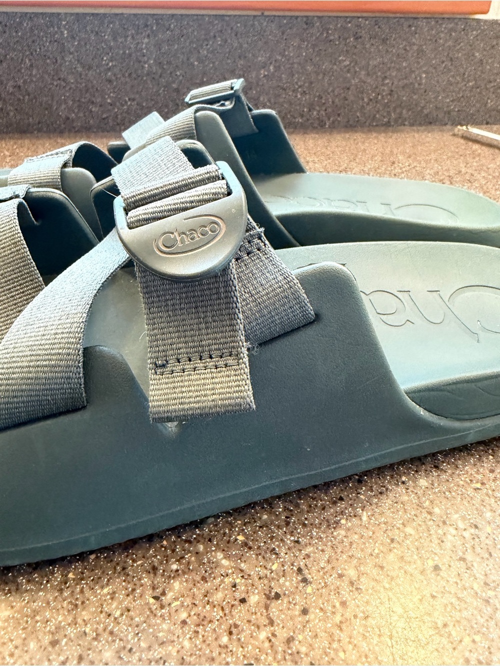 Chaco Men's Slide Sandals in dusty Green